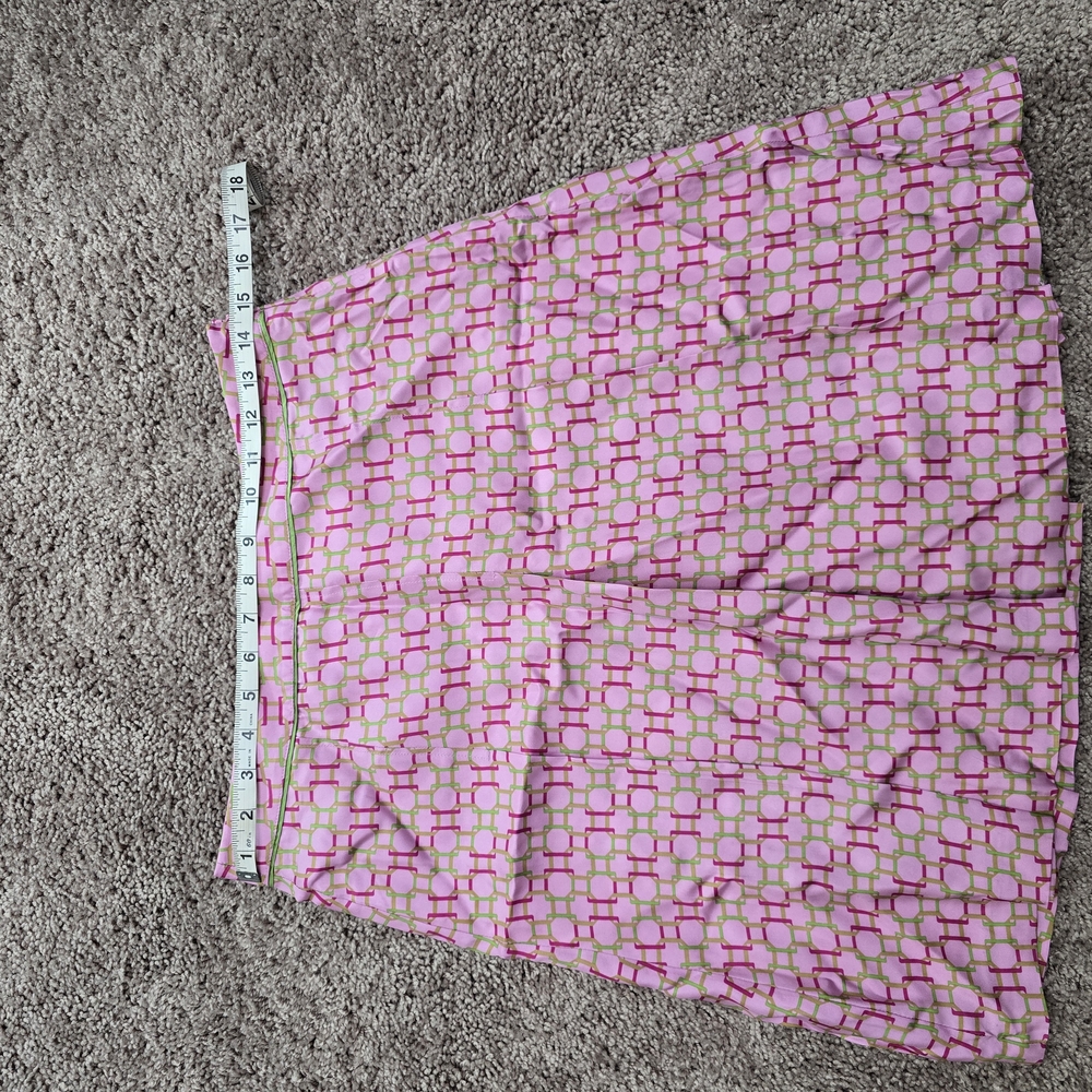 Haflinger Pink and White Pleated Midi Skirt Resort Wear